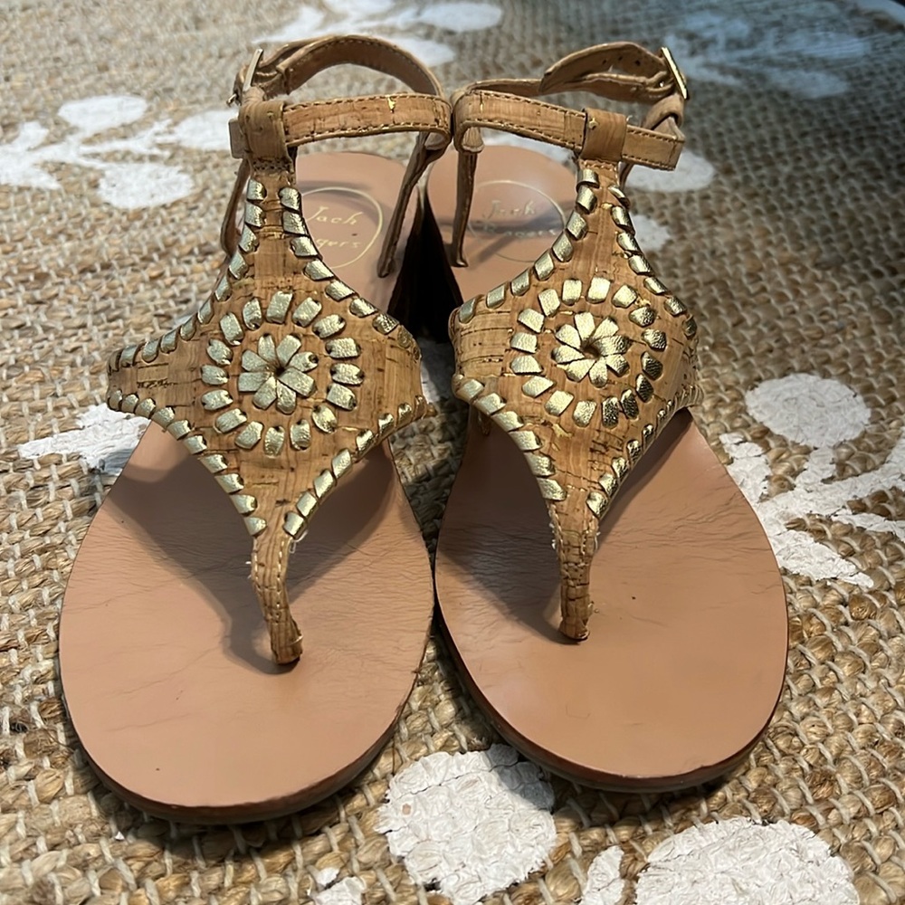 Jack Rogers Block Kitten Heel Sandal